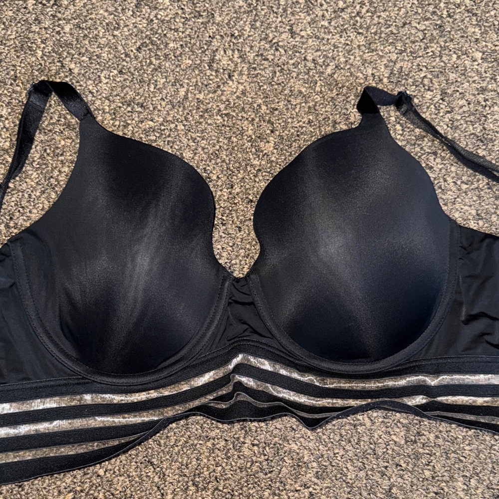Victoria's Secret Black Bra with Silver Accents